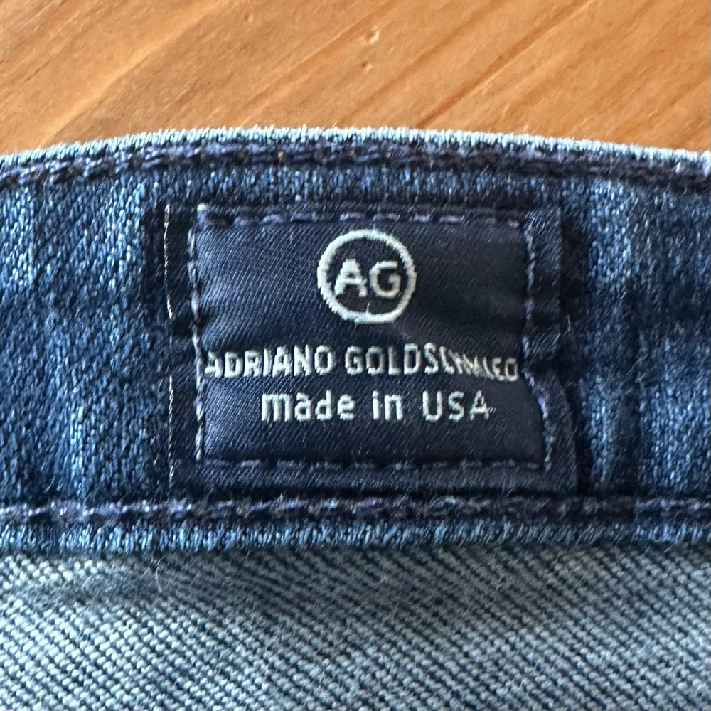 AG “The Stevie Roll-Up” slim straight cuffed blue jeans Size 26 - Picture 5 of 12